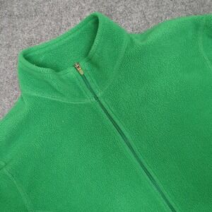 L.L.Bean Fleece‎ Jacket Womens Small Full Zip Green Lightweight Outdoor
